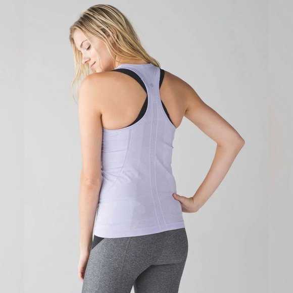 Lululemon Swiftly Tech Racerback/Heathered Lilac, 16707 - Picture 2 of 16